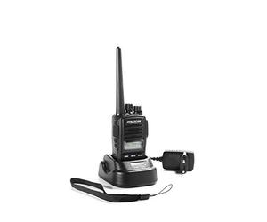 Dynascan R-58 Walkie Talkie PMR446 Profesional IP67, Radio de Uso Libre Sin Licencia, Sumergible con Chasis de Aluminio, Batería Li-Ion 1600 mAh, Privacidad Scrambler, VOX y Conexión Tipo Motorola