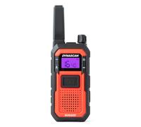 Dynascan Rugged Walkie-Talkie PMR-446 Uso Libre IP67 Resistente Doble PTT | Walkie PMR446 IP67 sumergible y antichoque. Doble PTT, función de vibración, tecla SOS y batería de 2000 mAh con USB-C.