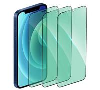 DYNASCO 3 Piezas Protector de Pantalla para iPhone 12 Pro, Anti Luz Azul Cristal Vidrio Templado para iPhone 12 Pro 6,1", Protección Ocular con Luz Verde, Antiarañazos y Antihuellas, Instalación Fácil