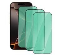 DYNASCO 3 Piezas Protector de Pantalla para iPhone 16 Pro, Anti Luz Azul Cristal Vidrio Templado para iPhone 16 Pro 6,3", Protección Ocular con Luz Verde, Antiarañazos y Antihuellas, Instalación Fácil