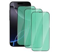DYNASCO 3 Piezas Protector de Pantalla para iPhone 16 Pro Max, Dureza 9H Anti Luz Azul Cristal Vidrio Templado para iPhone 16 Pro Max 6,9", Protección Ocular con Luz Verde, Antiarañazos y Antihuellas