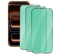 DYNASCO 3 Piezas Protector de Pantalla para iPhone 17 Pro Max, Dureza 9H Anti Luz Azul Cristal Vidrio Templado para iPhone 17 Pro Max 6,9", Protección Ocular con Luz Verde, Antiarañazos y Antihuellas