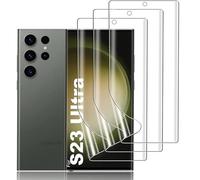DYNASCO 3 Piezas Protector de Pantalla para Samsung Galaxy S23 Ultra, Película de TPU Hidrogel Flexible para Galaxy S23 Ultra 6.8", Admite Función de Huella Dactilar, Sin Burbujas, Fácil Instalación