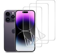 DYNASCO Compatible con iPhone 14 Pro Max Protector de Pantalla, 3 Piezas Delgado Suave TPU Película Protectora para iPhone 14 Pro Max, Alta Definición y Sensibilidad, Reparación Automática
