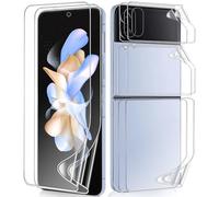 DYNASCO Compatible con Samsung Galaxy Z Flip 4 Protector de Pantalla, 2 Juegos Delgado Suave TPU Película Protectora para Galaxy Z Flip 4, Alta Definición y Sensibilidad, Admite de Huella Dactilar