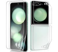 DYNASCO Compatible con Samsung Galaxy Z Flip 5 Protector de Pantalla, 2 Juegos Delgado Suave TPU Película Protectora para Galaxy Z Flip 5, Alta Definición y Sensibilidad, Admite de Huella Dactilar