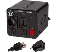 Dynastar - Convertidor de voltaje y transformador, 110-220 a 220-240 voltios; bobina resistente, extra duradera de por vida, 5 años de garantía, 5000 vatios