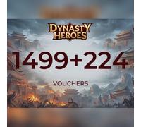 Dynasty Heros - 1499 Voucher + 224 Voucher Direct Top-Up - GLOBAL