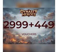 Dynasty Heros - 2999 Voucher + 449 Voucher Direct Top-Up - GLOBAL