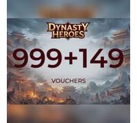 Dynasty Heros - 999 Voucher + 149 Voucher Direct Top-Up - GLOBAL