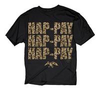 Dynasty Phil Robertson HAP Pay HAP Pay with Letters In Camo Print Unisex 100% Cotton Short-Sleeve T-Shirts Black S
