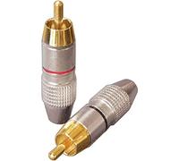 Dynavox 205093 - Juego de 4 conectores RCA (1,2 x 1,2 x 4 cm)