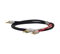 Dynavox 207384 - Cable de audio estéreo (macho a macho, 1,5 m), color negro