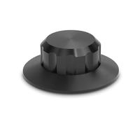 Dynavox Abrazadera para Disco de Vinilo VC150, Abrazadera para Fijar el Disco para Tocadiscos de Vinilo, de Aluminio, Color Negro