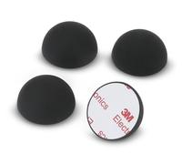 Dynavox amortiguadores de elastómero de Silicona ED20, 4 pies absorbentes universales para Altavoces, amplificadores y Tocadiscos, amortiguadores de resonancia con Superficie Adhesiva 3M, Negro