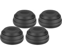 Dynavox Juego de 4 amortiguadores de Vibraciones para Altavoces y Dispositivos, Color Negro