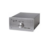 Dynavox AMP-S MKII, conmutador de amplificadores y Altavoces, Carcasa de Metal, para amplificadores estéreo y Surround, conexión Mediante Conectores Tipo Banana o Terminal de sujeción, Color Plateado