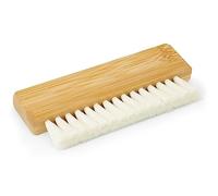 Dynavox Cepillo para Discos de Vinilo ZB110, Cepillo de Limpieza para vinilos con cerdas de Pelo de Cabra para una Limpieza Delicada, Mango de Madera Maciza, Madera de bambú
