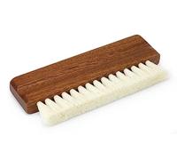 Dynavox Cepillo para Discos de Vinilo ZB110, Cepillo de Limpieza para vinilos con cerdas de Pelo de Cabra para una Limpieza Delicada, Mango de Madera Maciza, Madera de sapelli