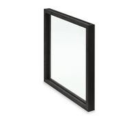 Dynavox CF-1 LP Cover - Marco de Madera de bambú Intercambiable para Discos de Vinilo, Marco de Pared LP con Sistema de inserción, decoración para álbum de 12 Pulgadas, Color Negro