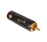 Dynavox Cinch-Stecker-Set 2 X Rojo, 2X Weiss-High-End-Stecker Latón 4Stück