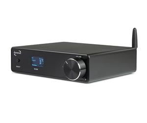 Dynavox DA-200 - Amplificador de Alta fidelidad, Compacto Amplificador Digital estéreo Clase D con BT 5.0, USB DAC, óptico y coaxial, Salida de subwoofer, Elegante Carcasa de Aluminio, Ideal para