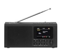 Dynavox DBT200 Radio Digital portátil Dab+/FM, Ideal como Radio de Cocina, Radio de baño, Radio de Oficina, Radio de Taller, Despertador, Pantalla BT, TFT, Funcionamiento con Red eléctrica o baterías