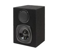 Dynavox de 2 vías en Forma Trapezoidal Altavoces de estantería, con Revestimiento de Fieltro, par, Negro