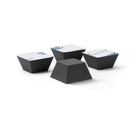 Dynavox EDS20 amortiguadores de Silicona, Juego de 4 pies antivibración con Adhesivo 3M para Equipos HiFi, Altavoces, subwoofer, Tocadiscos y amplificadores, Color Negro