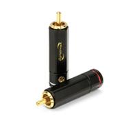 Dynavox High-End Cinch-Stecker-Set 2 X Rojo, 2X Weiss-Mit Kennungsringen