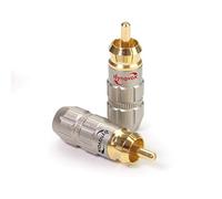 Dynavox Juego de 4 conectores RCA, 2 rojos y 2 negros