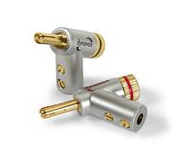 Dynavox Juego de 4 conectores tipo banana con fijación en ángulo