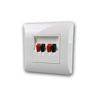 Dynavox-LS Pared anschluàTerminal II diafragma Enchufe Terminal Cajas de conexión uP 4 Pines Blanco