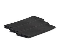 Dynavox paños de limpieza para discos de vinilo MFC6, paños de microfibra antiestáticos, eliminación eficaz del polvo de discos de vinilo, 32 x 32 cm, juego de 3, color negro.