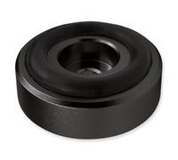 Dynavox Patas de Aluminio Midi, Juego de 4 Unidades, con amortiguadores de Goma, máx. 10 kg por Pata, óptimas para Dispositivos HiFi y Equipos de Audio, anodizado Negro