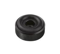 Dynavox Juego de 4 Patas de Aluminio moleteado para Dispositivos HiFi como Altavoces, amplificadores y Tocadiscos, Color Negro anodizado