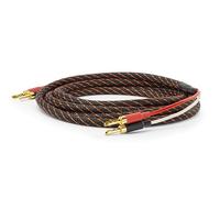 Dynavox Perfect Sound Flex Cable de Altavoz, confeccionado, extremadamente flexible, conectores huecos de banana chapados en oro, transmisión de señal sin pérdidas, cobre OFC de alta pureza, par, 3m