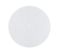Dynavox PM2 Alfombrilla para Plato giradiscos Dynavox PM2, Fieltro antiestático, 30 cm de diámetro, Blanca