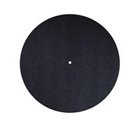 Dynavox PM2 Alfombrilla para Plato giradiscos Dynavox PM2, Fieltro antiestático, 30 cm de diámetro, Negro