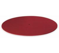 Dynavox Pm2 - Almohadilla para Tocadiscos (Fieltro antiestático, 30 cm de diámetro), Color Rojo