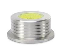 Dynavox PST260 - Placa de Aluminio con libélula, estabilizador de 260 g para Tocadiscos, Peso de Apoyo de Vinilo para amortiguar la resonancia y Mejor muestreo, Color Plateado