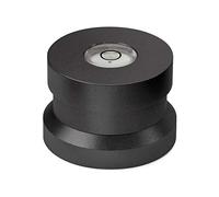 Dynavox Single Puck ASP3 - Adaptador de Aluminio para Discos de 45 Unidades, diseño de libélula integrada para Ajustar el Tocadiscos, Color Negro