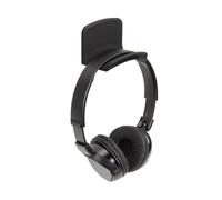 Dynavox KH-300 - Soporte de Pared para Auriculares, Montaje Adhesivo, Superficie de Silicona Suave, Color Negro