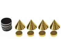 DYNAVOX SUB-WATT-ABSORB. SPIKES 4er SET LATÓN CHAPADO EN ORO 1 SET