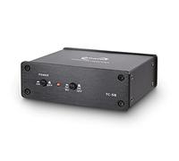 Dynavox TC-5B preamplificador de Phono, Carcasa metálica compacta, para Tocadiscos con Sistemas de cápsulas MM, Funcionamiento Opcional con batería, Negro