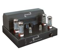 Dynavox VR-70E II amplificador integrado a válvulas, amplificador HiFi para un sonido cálido y valvular, diseño vintage con rejilla de protección desmontable, elegante acabado negro