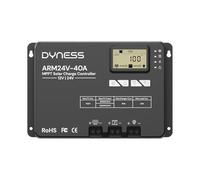 Dyness MPPT 40A Controlador de Carga Solar 12V/24V Automático, 100V (entrada fotovoltaica máx.), pantalla LCD, nstalaciones solares y baterías SLA, GEL, FLD, AGM, Li.
