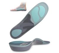 DynWalker Plantillas Ortopedicas Pie Cavo，Plantillas Fascitis Plantar - Doble Amortiguación GEL con Soporte de Arco，para Estar de Pie, Caminar y Soporte para Pie Plano - Suaves & Transpirables，XS