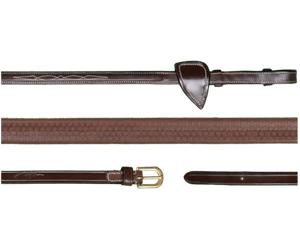 Dy'on D-Collection - Riendas de Goma 5/8" (16 mm), Full - Marrón Dy'on