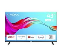 DYON Smart 43 VX, 108 cm (43"), TV (Full HD, Triple Tuner HD (DVB-C/-S2/-T2), App Store, Prime Video, Netflix, Youtube, DAZN, Disney+), modelo 2022, Negro